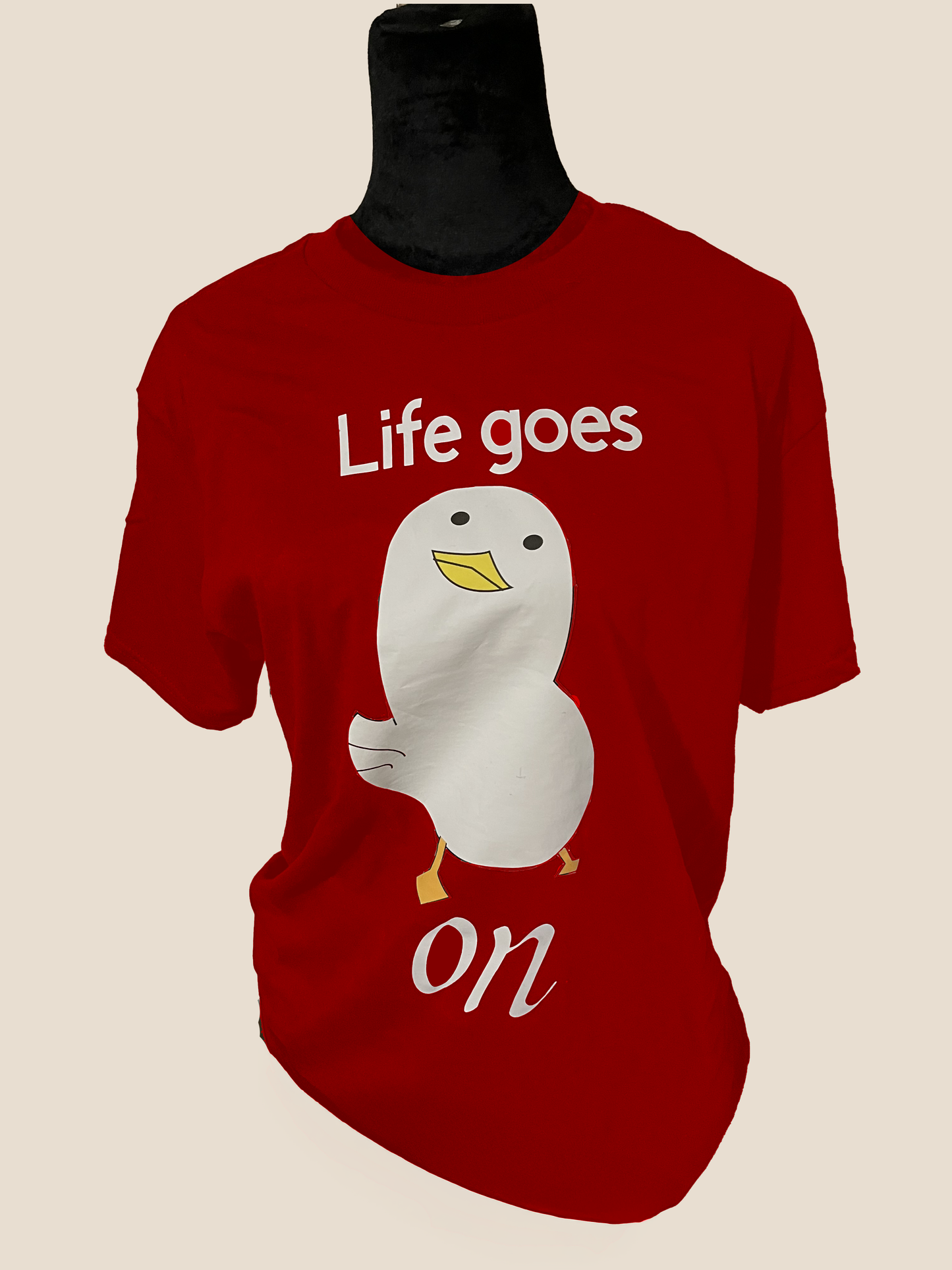 duck goes on