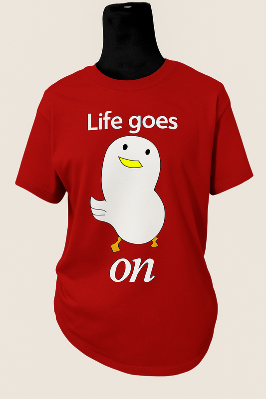 duck goes on